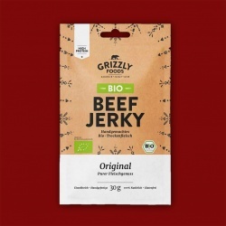 Grizzly Foods BIO Beef Jerky -  Original, 30g